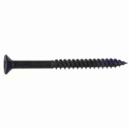 Midwest Fastener Wood Screw, #8, 2 in, Black Phosphate Steel Flat Head Phillips Drive, 100 PK 02640